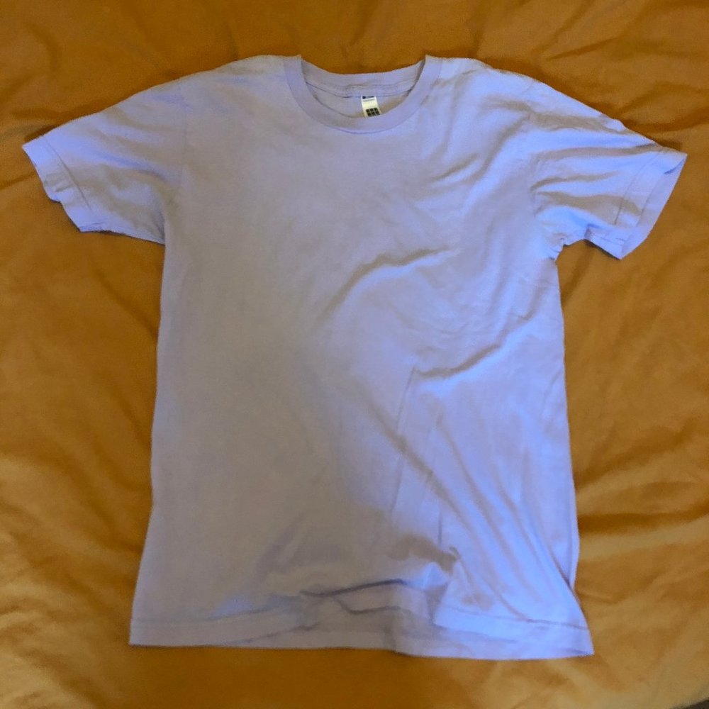 American Apparel Lavender Shirt Size Small